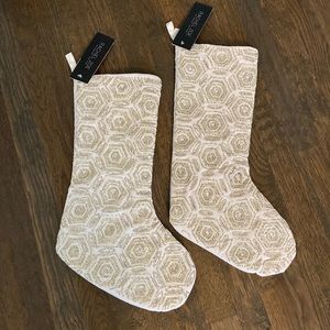 Rachel Zoe beaded Christmas stockings